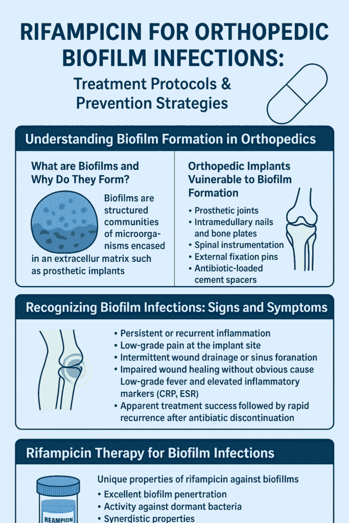 rifampicin biofilm treatment orthopedics